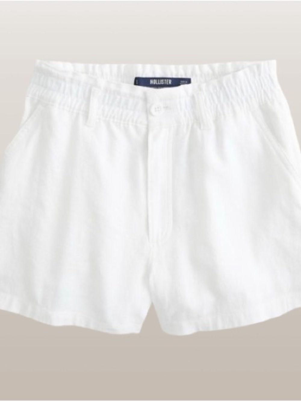 Hollister Ultra High-rise Linen Blend Soft Shorts. Size: medium